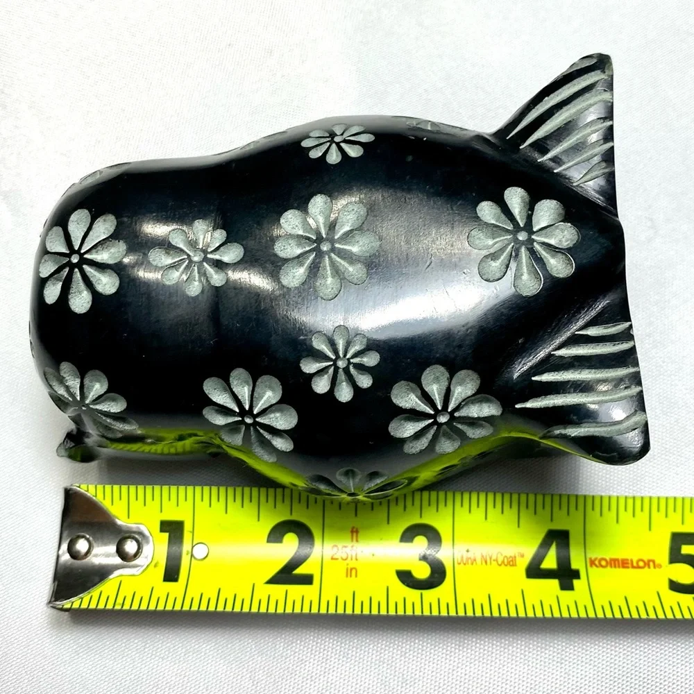 Figurine OWL Carved Black 4